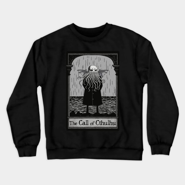 Edward Gorey's The Call of Cthulhu Crewneck Sweatshirt by Hiraeth Tees
